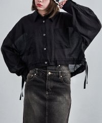 Fashion Letter/ファッションレター Fashion Letter クロップド シアーシャツ/508096807