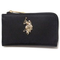 US POLO ASSN/ユーエスポロアッスン U.S. POLO ASSN. U.S. POLO ASSN. ユーエスポロアッスン コインケース カードケース ロゴ ブラック 27A3/508096877