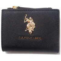 US POLO ASSN/ユーエスポロアッスン U.S. POLO ASSN. U.S. POLO ASSN. ユーエスポロアッスン ミニ財布 コンパクトウォレット ロゴ ブラック 27/508096879