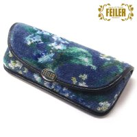 FEILER/フェイラー FEILER FEILER フェイラー メガネサングラスケース エーデルブラウ ライトブルー 限定デザイン 花柄フラワー EBL252011/508096911