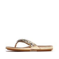 fitflop/フィットフロップ fitflop fitflop フィットフロップ GRACIE JEWEL－DELUXE METALLIC－LEATHER FLIP－FLOP/508097052