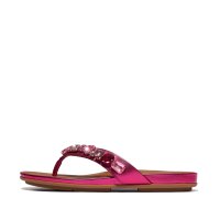 fitflop/フィットフロップ fitflop fitflop フィットフロップ GRACIE JEWEL－DELUXE METALLIC－LEATHER FLIP－FLOP/508097052
