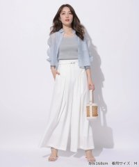 Apuweiser-riche/ベルト付ＢＯＸタックワイドパンツ/508097122