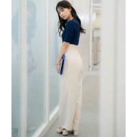Noela/ノエラ Noela ワイドストレートタックパンツ/508097457