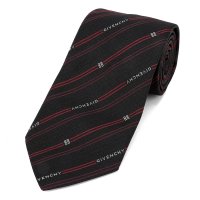 GIVENCHY/ジバンシィ GIVENCHY ネクタイ シルク レギュラータイ J5902 001 BLACK/RED/508097571