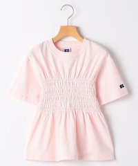 SHIPS KIDS/【SHIPS KIDS別注】RUSSELL ATHLETIC:140～150cm/ ギャザー プリント 半袖 TEE/508097860