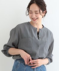 SHOO・LA・RUE　DRESKIP/【高レビュー】大人のシアー感 バンドカラーシャツ/508097881