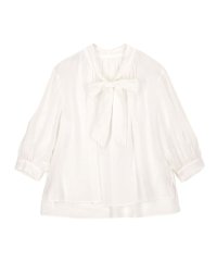 Ballsey/スムースラミー バイヤスボウタイブラウス/508097988