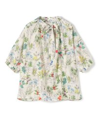 TOMORROWLAND collection/カリビアンバードプリント ギャザーボウタイブラウス/508097992
