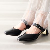 HIMIKO/ヒミコ 卑弥呼 スクエアトゥベルトミュール/651510/508098205