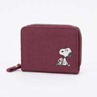 PEANUTS/ピーナッツ PEANUTS スヌーピー 織ネーム ラウンドファスナー 二つ折り財布/508098315