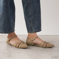Lirio blanco/リリオブランコ Lirio blanco パンプス ポインテッドトゥ 1cm ストラップ ペタンコ ローヒール 25春夏新作 サンダル 黒 歩きやすい 脱げない/508098328