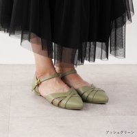 Lirio blanco/リリオブランコ Lirio blanco パンプス ポインテッドトゥ 1cm ストラップ ペタンコ ローヒール 25春夏新作 サンダル 黒 歩きやすい 脱げない/508098328