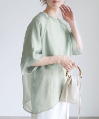 reca/レカ reca オーガンジー重ねラグラン半袖Tシャツ（day252630）/506156002