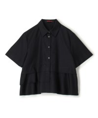 CABaN /タイプライターダブルクロス アシンメトリックフリルシャツ/506292842