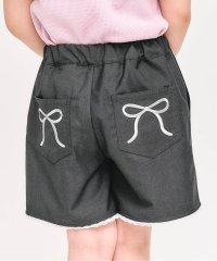 apres les cours/リボン刺繍タックハーフパンツ  ショート丈/507615589
