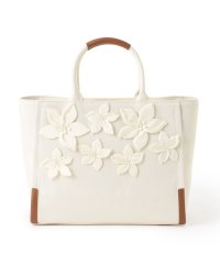 TO BE CHIC/キャンバスフラワー トートバッグ/508034063