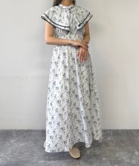 NICOLE CLUB/花柄パイピングワンピース/508067545