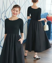 RUIRUE BOUTIQUE/ルイルエブティック RUIRUE BOUTIQUE リブニット&ギャザースカートコンビワンピース/508099315