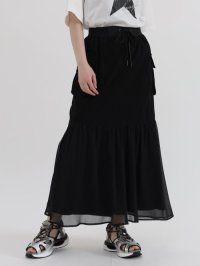 LASUD/ラシュッド LASUD シフォン切替マーメイドスカート/508099453
