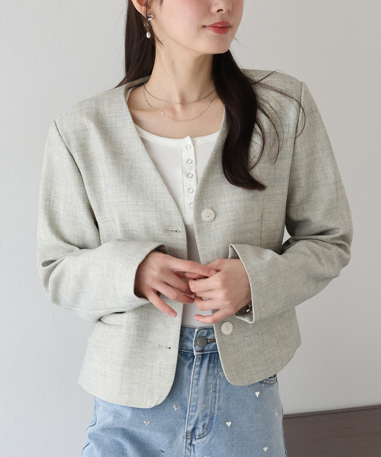 【極上美品】Christian Dior ツイード ノーカラージャケット グレー 楽天市場】ディオール ツィードの通販