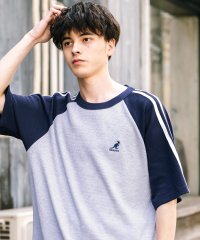 Rocky Monroe/ロッキーモンロー Rocky Monroe KANGOL Tシャツ 半袖 メンズ レディース カットソー ラグラン ワッフル オーバーサイズ ロゴ刺繍 ワンポイ/508099650