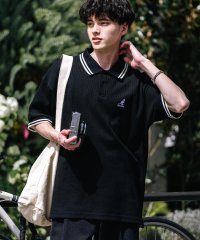 Rocky Monroe/ロッキーモンロー Rocky Monroe KANGOL カンゴール ポロシャツ 半袖 メンズ レディース ワッフル オーバーサイズ ロゴ刺繍 ワンポイント ラ/508099652