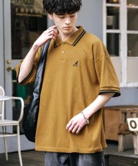 Rocky Monroe/ロッキーモンロー Rocky Monroe KANGOL カンゴール ポロシャツ 半袖 メンズ レディース ワッフル オーバーサイズ ロゴ刺繍 ワンポイント ラ/508099652
