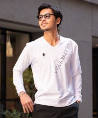 VIOLA/ヴィオラ VIOLA VIOLA PT入りVネック長袖Tシャツ/508099897