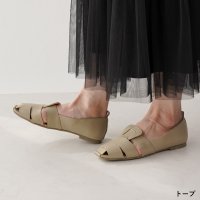Lirio blanco/リリオブランコ Lirio blanco パンプス スクエアトゥ 1cm グルカパンプス グルカサンダル サンダル ペタンコ 27春夏新作 走れる 痛くない 黒/508099898