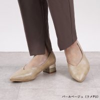 Lirio blanco/リリオブランコ Lirio blanco パンプス ポインテッドトゥ 4cm 太ヒール チャンキーヒール 25春夏新作 走れる 痛くない 黒 歩きやすい 脱げな/508099900