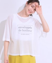 SHOO・LA・RUE Cutie Blonde/キューティーブロンド Cutie Blonde ラグランスリーブ ロゴシアーニット/508099945