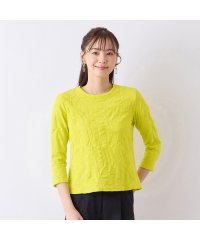 Liliane Burty ECLAT/【アンサンブル対応/S・Mサイズ】ウォッシャブル綿ジャカードTシャツ/508099995