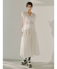 emmi atelier/シアーピンタックフレアスカート/508100845