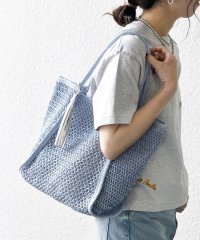 SHIPS any WOMEN/SHIPS any: タッセル 透かし編み ペーパー トート バッグ/508100973