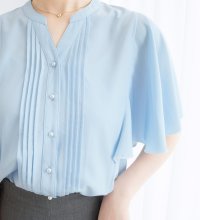 Alotta/アロッタ Alotta 【一部モール限定発売アイテム】大人可愛いピンタックフレアー袖ブラウス/508101096
