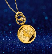 I･E･I  SELECTION/〈天空のペガサス金貨〉 純金コインの宝飾ペンダント/508101485