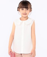 SHIPS KIDS/SHIPS KIDS:100～130cm / フリルカラー ノースリーブ ブラウス/508101668