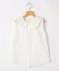SHIPS KIDS/SHIPS KIDS:140～150cm / フリルカラー ノースリーブ ブラウス/508101669