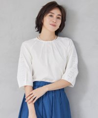 JIYU-KU(LARGE SIZE)/【洗える】エンブロイダリーブロードプルオーバー ブラウス/508101733
