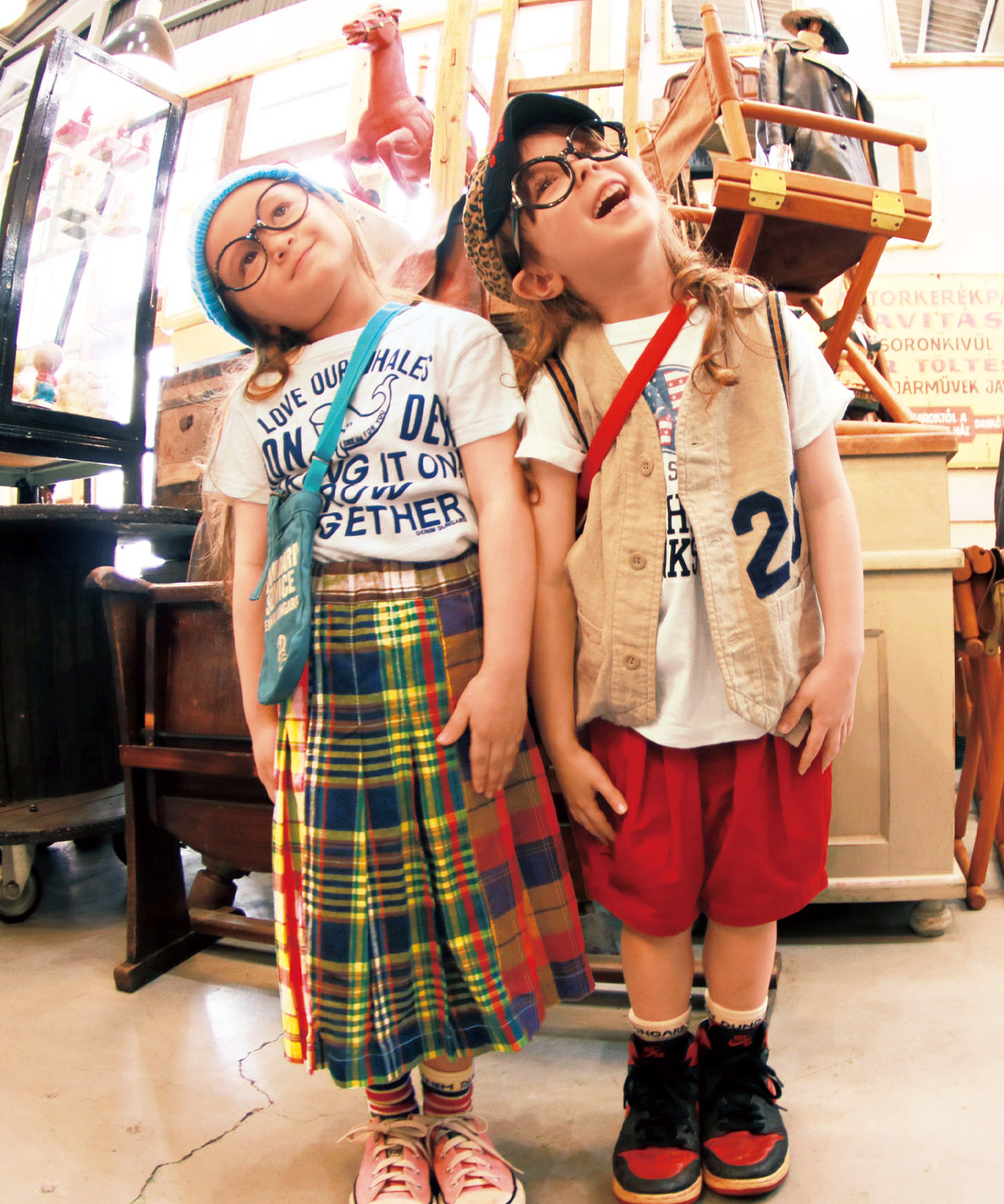 デニムダンガリー DENIM DUNGAREE Madras Plaid Skirt(508102123