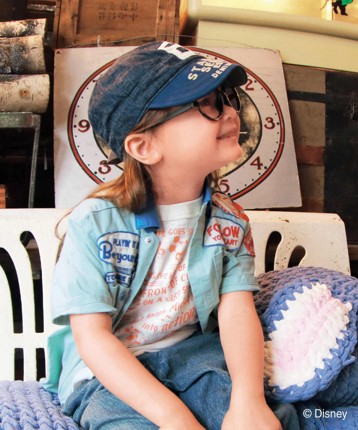 デニムダンガリー DENIM DUNGAREE Sheeting MICKEY Shirt デニムダンガリー DENIM DUNGAREE Sheeting MICKEY Shirt