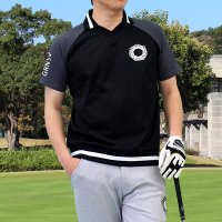 TopIsm/トップイズム TopIsm ゴルフウェア Vネック襟 ポロシャツ メンズ GIORNO SEVEN ジョルノセブン ゴルフ 接触冷感 ストレッチ 半袖 ライン切/508102139