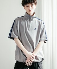 Rocky Monroe/ロッキーモンロー Rocky Monroe KANGOL カンゴール Tシャツ ハーフジップ 半袖 カットスエード メンズ レディース カットソー オーバーサイ/508102145