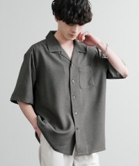 Rocky Monroe/ロッキーモンロー Rocky Monroe オープンカラーシャツ 半袖 無地 メンズ 開襟 Naturemier 吸水速乾 UVカット 日本製 Upscape /508102147