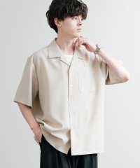 Rocky Monroe/ロッキーモンロー Rocky Monroe オープンカラーシャツ 半袖 無地 メンズ 開襟 Naturemier 吸水速乾 UVカット 日本製 Upscape /508102147