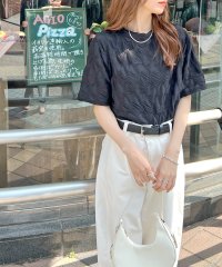 futier land/フューティアランド Futier Land シアーシャーリングエンボスTシャツ/508102190