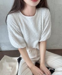 LAUIR/ラウアー LAUIR くしゅくしゅ半袖トップス/508102253