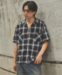 J.S Homestead/Stead / ステッド オンブレ チェック オープン カラー 半袖 シャツ/508102333