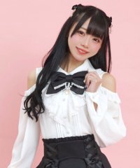 Secret Honey/シークレットハニー Secret Honey オープンショルダーレースラッフルブラウス/508102444